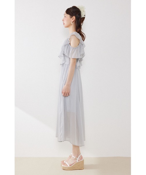 ワンピース 「AKB48 伊藤百花さん着用」フロントドレープフレアワンピース 夏服 | rienda | 15