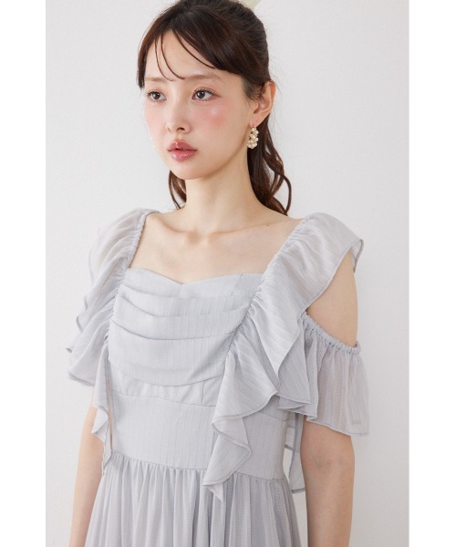 ワンピース 「AKB48 伊藤百花さん着用」フロントドレープフレアワンピース 夏服 | rienda | 17