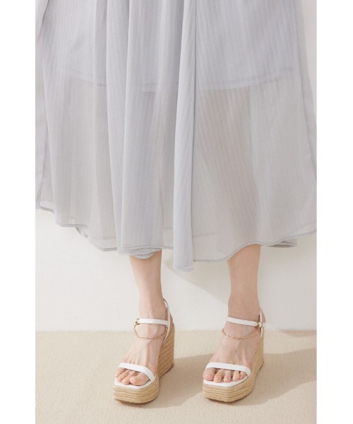ワンピース 「AKB48 伊藤百花さん着用」フロントドレープフレアワンピース 夏服 | rienda | 21