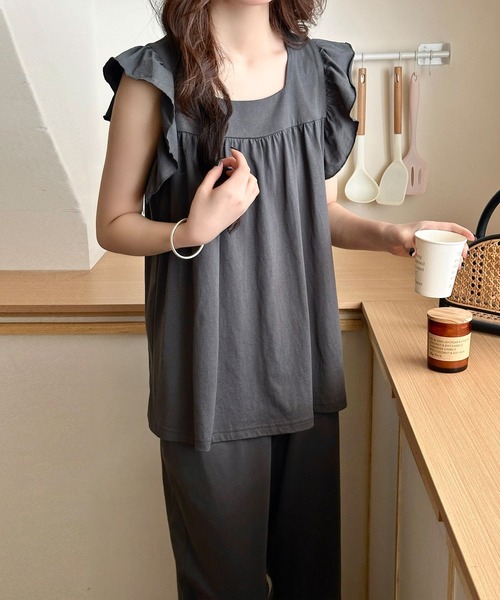 今期商品♡ DAY CLOSET パジャマ ルームウェア 「セットアップ」華やぎシルエット