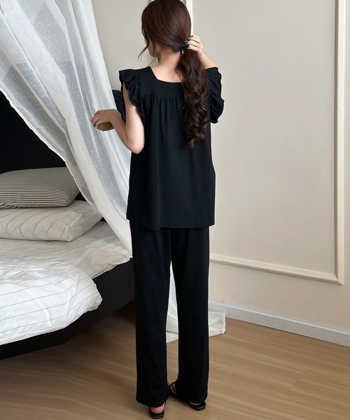 DAY CLOSET パジャマ ルームウェア 「セットアップ」華やぎシルエット