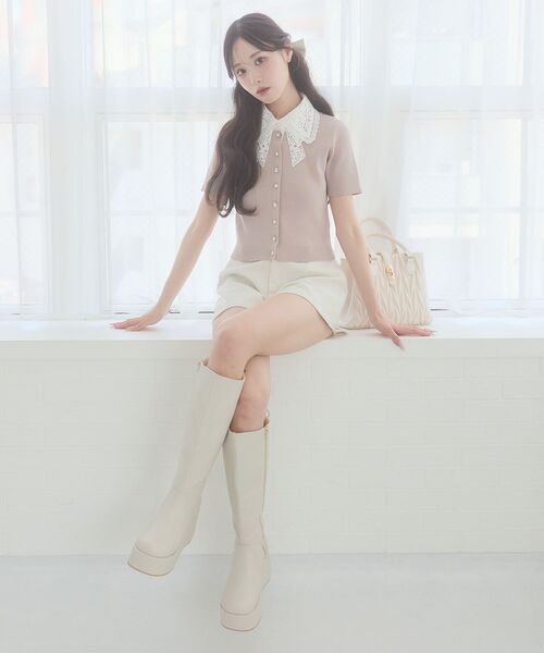 MAJESTIC LEGON（マジェスティックレゴン） ニット セーター レース 
