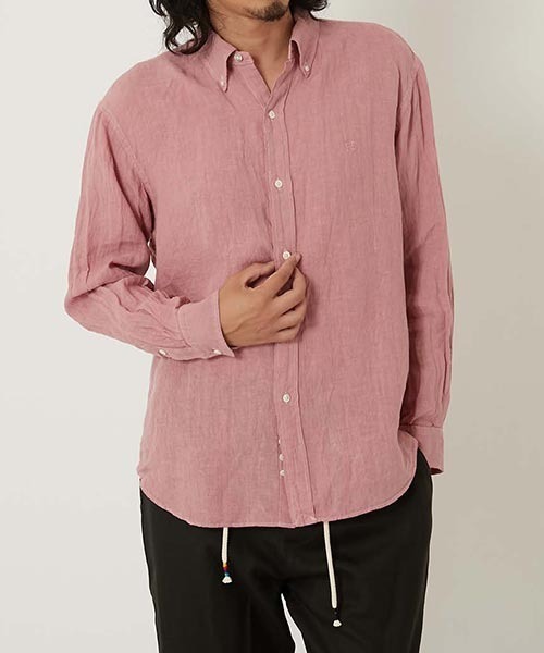 「HOLLYWOOD RANCH MARKET」 長袖シャツ X-LARGE ネイビー メンズ_画像6