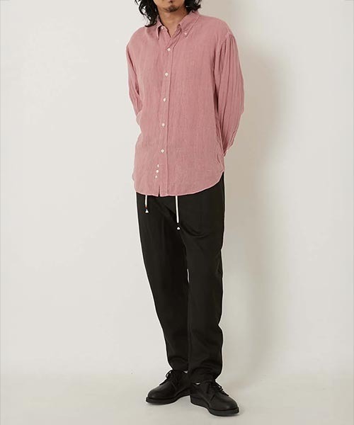 「HOLLYWOOD RANCH MARKET」 長袖シャツ X-LARGE ネイビー メンズ_画像7