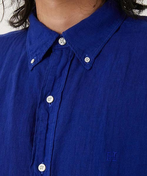 「HOLLYWOOD RANCH MARKET」 長袖シャツ X-LARGE ネイビー メンズ_画像9