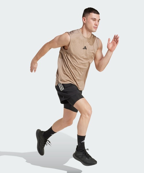 adidas（アディダス） タンクトップ スリーストライプス プライム
