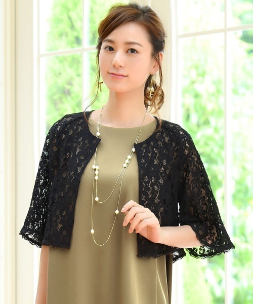 【美品】RUIRUE BOUTIQUE レースボレロ＆オールインワン 美品】RUIRUE BOUTIQUE レースボレロ＆オールインワン