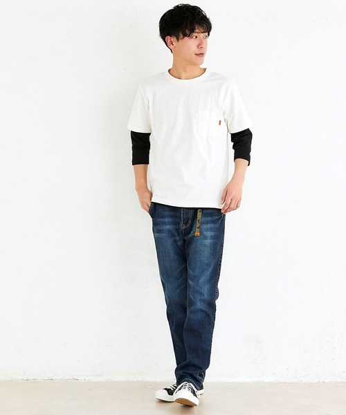 tシャツ スーパーヘビーリップル7分袖TEE メンズ | KRIFF MAYER | 18