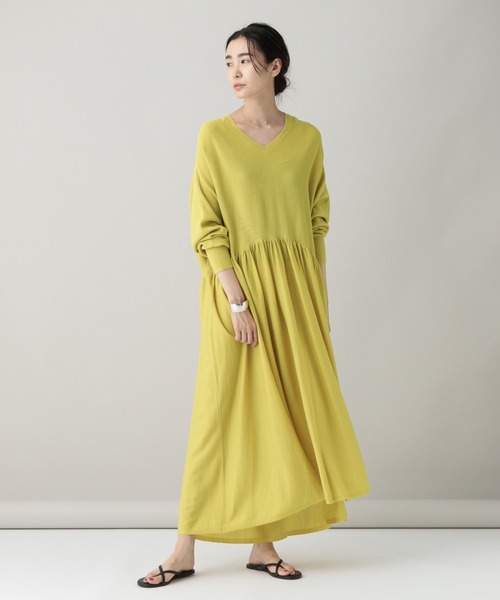 残りわずか ワンピース Curensology カレンソロジー ウールｖネックギャザーワンピース Zozotown Paypayモール店 通販 Paypayモール 即日発送 Skylanceronline Com