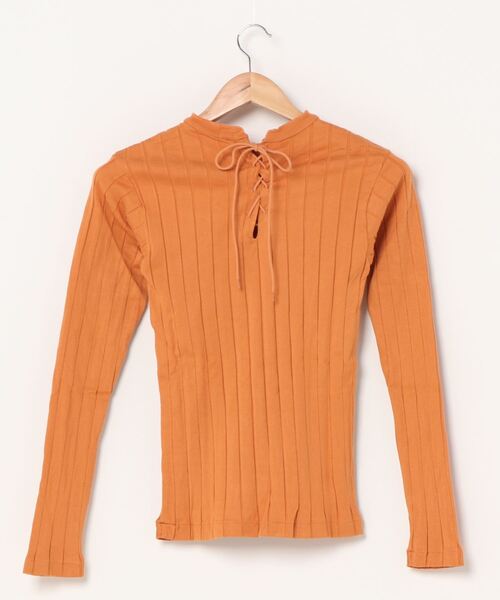 tシャツ 「YOUNG ＆ OLSEN The DRYGOODS STORE」/ BROAD RIB CREW NECK LS レディース メンズ YOUNG & OLSEN The DRYGOODS STORE】/BROAD RIB CREW NECK（T