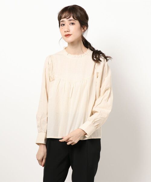 シャツ ブラウス チェックフリルブラウス Zozotown 通販 Paypayモール