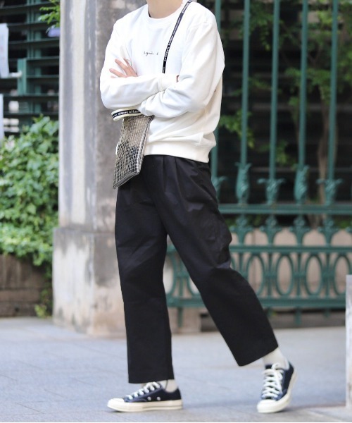 MinoriTY（マイノリティ） スラックス 2タックテーパードワイドパンツ