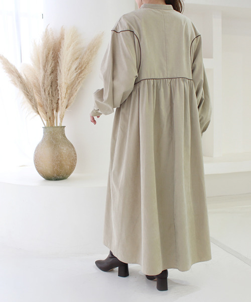 MODE ROBE（モードローブ） ワンピース バイカラーステッチウエスト