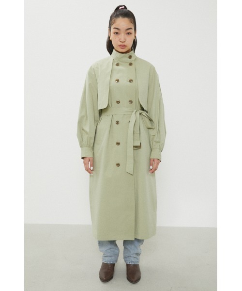 アウター STAND NECK TRENCH COAT 