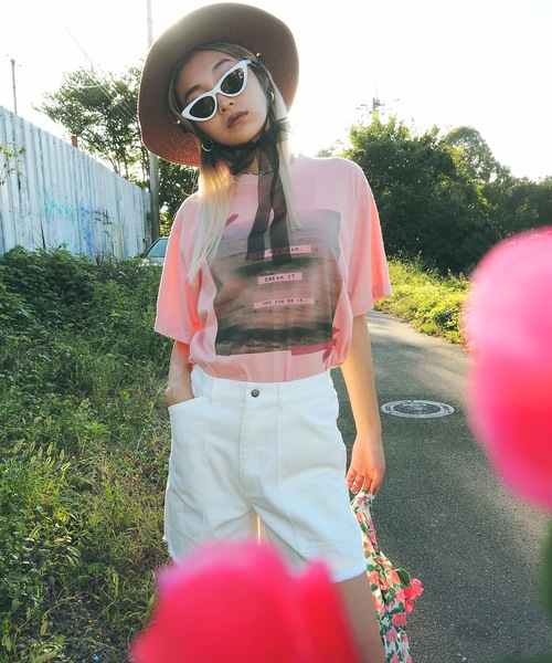 Ocean Pacific tシャツ 「OceanPacific×Sandy mag」ユニセックス