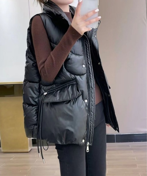 ダウンベスト ベスト エコダウンベスト レディース : ZOZOTOWN Yahoo