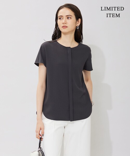 ブラウス シャツ 「WEB限定・洗える」BackSatinette ブラウス レディース