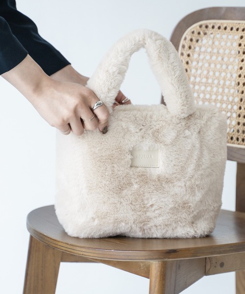 トートバッグ バッグ MURUA(ムルーア)ミニトートバッグ / エコファー  