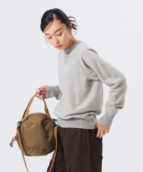 BEAMS BOY トレーナー スウェット ブロード リブ クルーネック