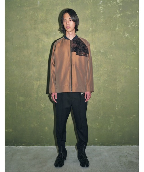 N'enuphar ブルゾン アウター オレリーマティゴ 鴨の美 刺繍柄ワッペン