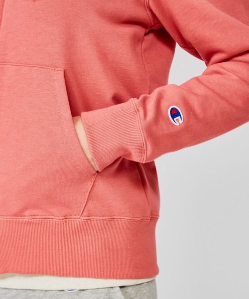 Champion◆パーカー/S/コットン/オレンジ/フーディー セール】MILKFED.ⅹCHAMPION SWEAT HOODIE（パーカー