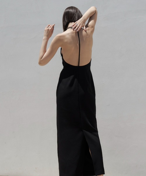 JOSE MOON（ジョゼムーン） ワンピース T STRAP BACK OPEN DRESS/T