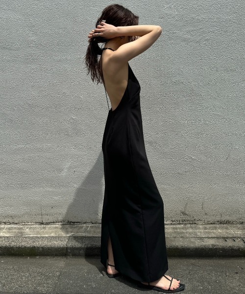 JOSE MOON ワンピース T STRAP BACK OPEN DRESS/Tストラップ
