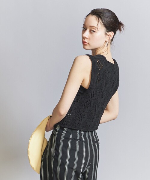 OPEN Yy knit vest ニットベスト Open YY - Ribbed Zip Knit Vest | HBX - Globally Curated