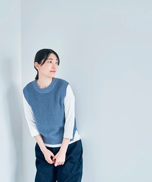 HAU（CLASKA） ベスト ジレ ニットベスト cotton vintage