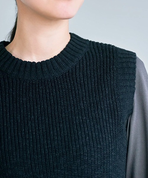HAU（CLASKA） ベスト ジレ ニットベスト cotton vintage レディース