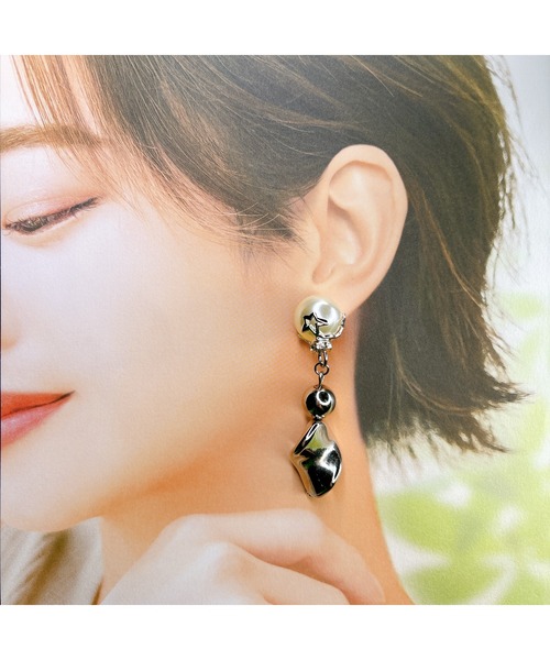 ピアス 「Eighteen」星パールシルバーピアス(MA) レディース 
