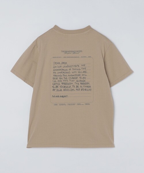 SHIPS tシャツ POMPEII BRAND: HOTEL NOTE TEE メンズ