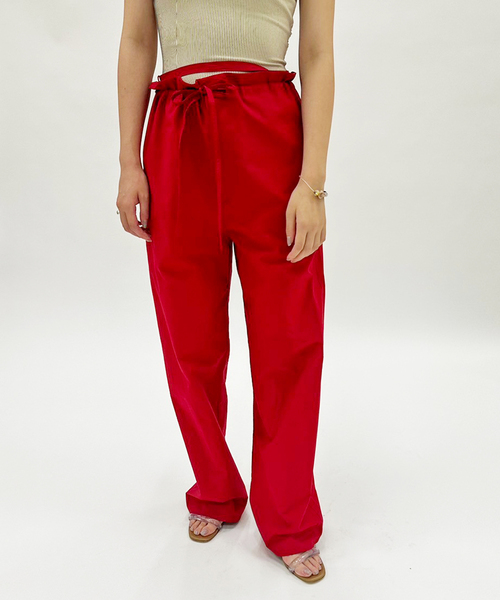 【完売商品】エディットフォールル　VERSO/ヴェルソ EDIT. FOR LULU パンツ 「VERSO/ヴェルソ」Strap Cotton Pants