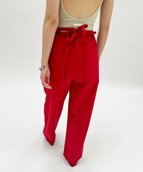 【完売商品】エディットフォールル　VERSO/ヴェルソ EDIT. FOR LULU パンツ 「VERSO/ヴェルソ」Strap Cotton Pants