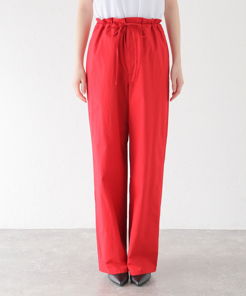 EDIT. FOR LULU パンツ 「VERSO/ヴェルソ」Strap Cotton Pants