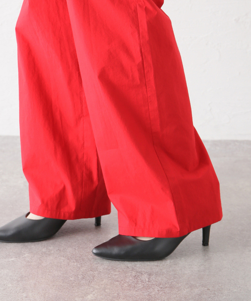 EDIT. FOR LULU パンツ 「VERSO/ヴェルソ」Strap Cotton Pants
