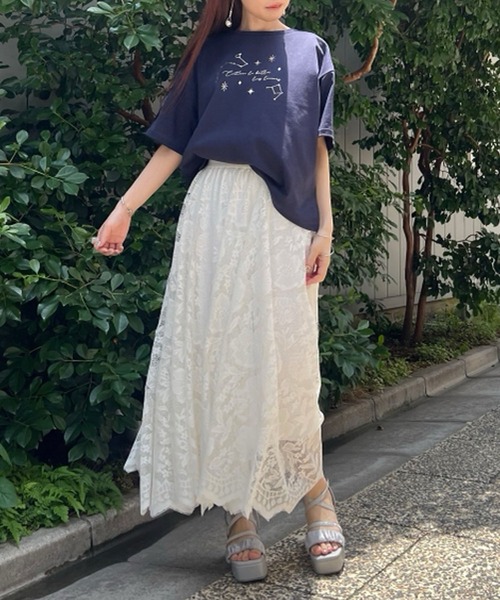 axes femme tシャツ 星空プリント吸水速乾Tシャツ レディース