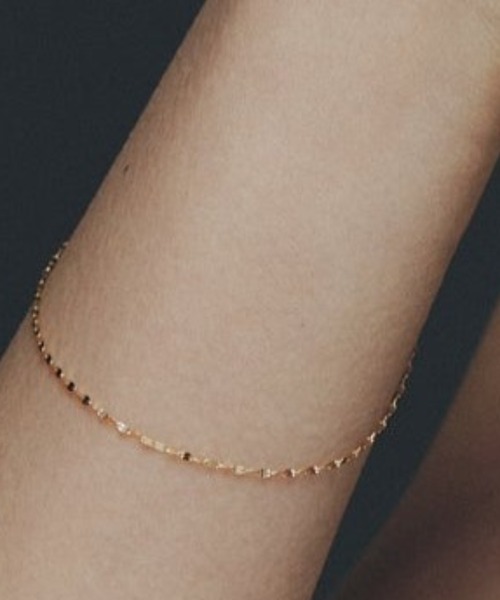les bon bon ゴールド ブレスレット SETUP7｜les bon bon/2 tone bracelet 10金 10K K10