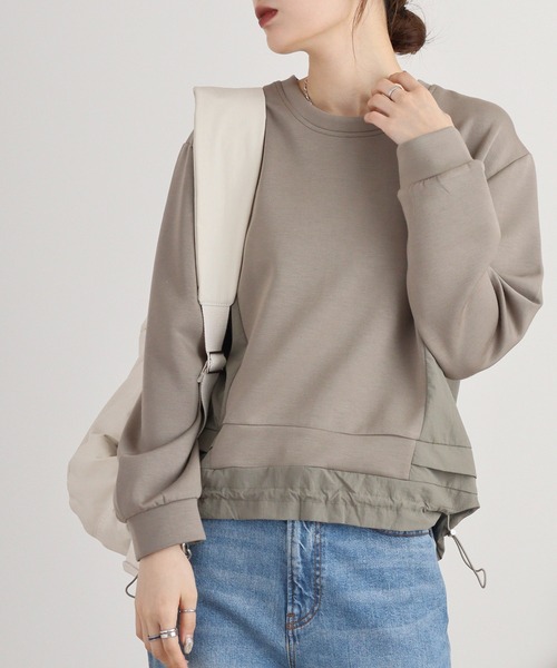tシャツ A.N.L バックシャンダンボールプルオーバー レディース