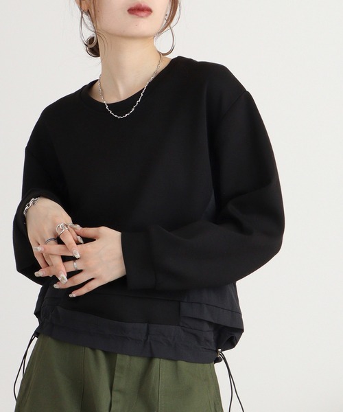 tシャツ A.N.L バックシャンダンボールプルオーバー レディース tシャツ A.N.L バックシャンダンボールプルオーバー レディース