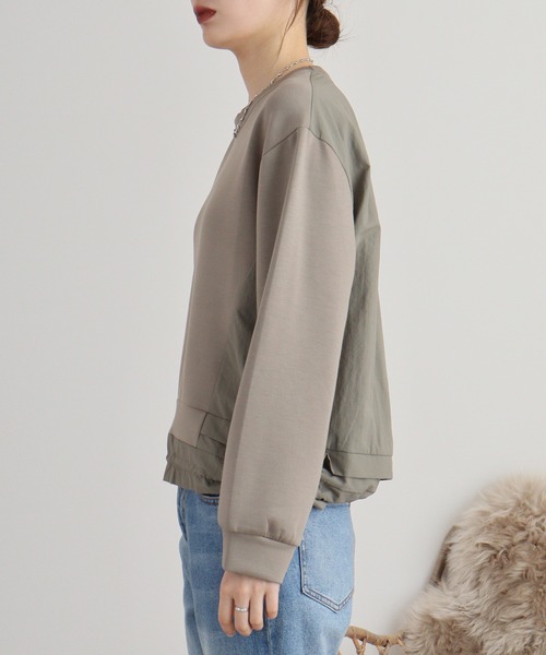 tシャツ A.N.L バックシャンダンボールプルオーバー レディース