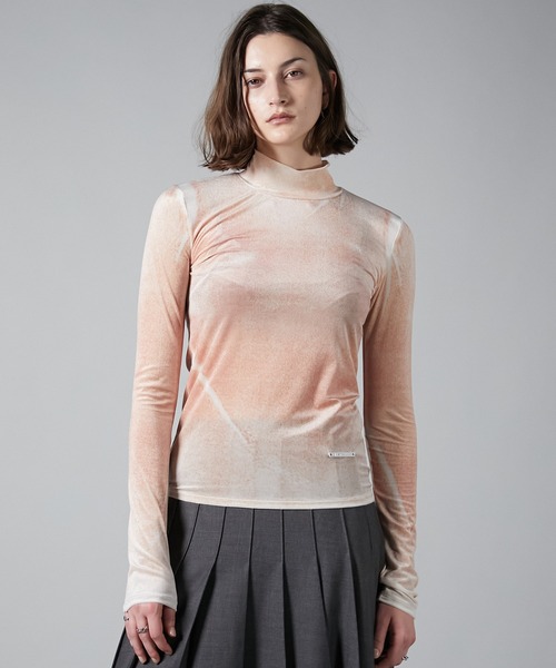 tシャツ ベロアプリントトップス/Velor Printed Top レディース