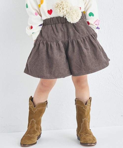 pairmanon（ペアマノン） パンツ コーデュロイ フリル キュロット