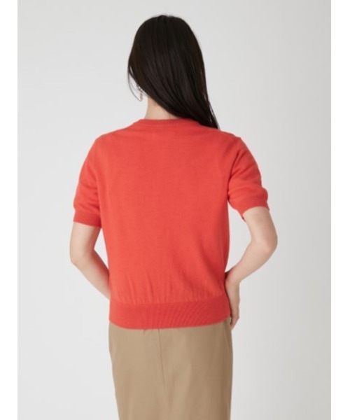「Mila Owen」 半袖ニット 1 レッド レディース Mila Owen 「Mila Owen」 半袖ニット 1 レッド レディース