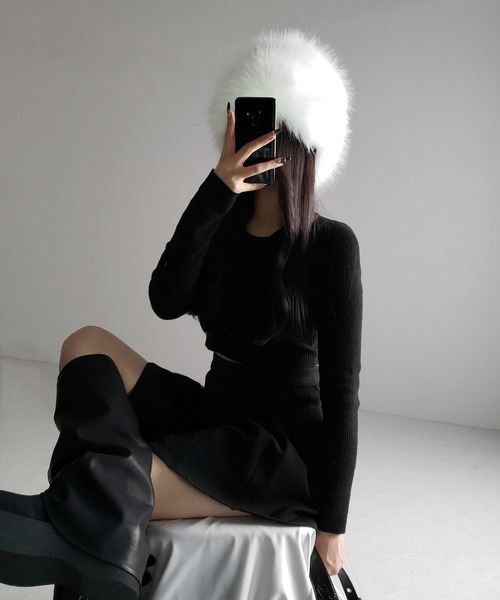 me+em select 帽子 ハット 「 2color 」ボリュームフェイク