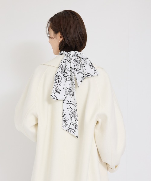ブラウス シャツ ハンドフラワーバックタイブラウス/セットアップ対応 レディース ROPE' ブラウス シャツ ハンドフラワーバックタイブラウス