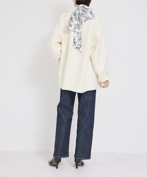 ブラウス シャツ ハンドフラワーバックタイブラウス/セットアップ対応 レディース ROPE' ブラウス シャツ ハンドフラワーバックタイブラウス