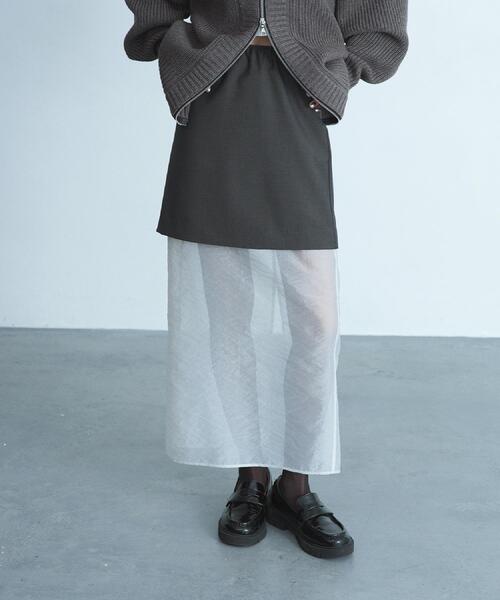 CODE A スカート reversible sheer skirt : ZOZOTOWN Yahoo!店 - 通販
