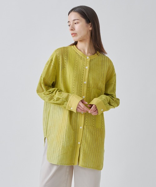 ブラウス シャツ 「KELEN / ケレン」 レースパッチワークシャツ HIMI レディース Kelen ブラウス シャツ 「KELEN / ケレン」 レースパッチワーク