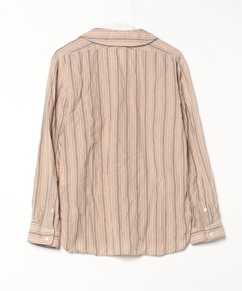 OLD JOE & CO.」 ストライプ柄長袖シャツ 38 ベージュ メンズ 